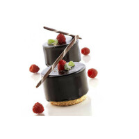 Zestaw form do deserów i ciastek - 3x5 szt, 60x45 mm, 125 ml - Multiflex 125 60/3 | SILIKOMART, Round