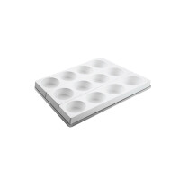 Zestaw form do deserów i ciastek - 3x4 szt, 80x45 mm, 220 ml - Multiflex 220 80/3 | SILIKOMART, Round