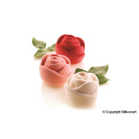 Forma silikonowa do ciastek i monodeserów - róża, 70 mmx55 mm, 145 ml Rosa145 | SILIKOMART, Love