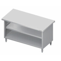 Stanowisko neutralne zabudowane z dwoma półkami, płyta wierzchnia z granitu, 1400x735x880 mm | STALGAST, ST 234