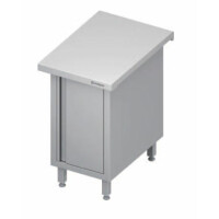 Stanowisko neutralne zabudowane, drzwi skrzydłowe, płyta wierzchnia z granitu, 600x735x880 mm | STALGAST, ST 235