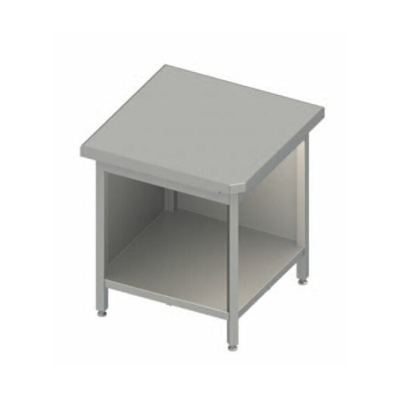 Stanowisko narożne 90°, płyta wierzchnia z granitu, 785x785x850 mm | STALGAST, ST 266