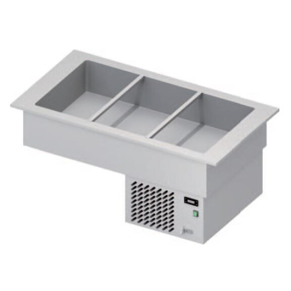 Wanna chłodnicza sałatkowa 3xGN1/1, płyta ze stali nierdzewnej, 1155x620x510 mm | STALGAST, ST 305