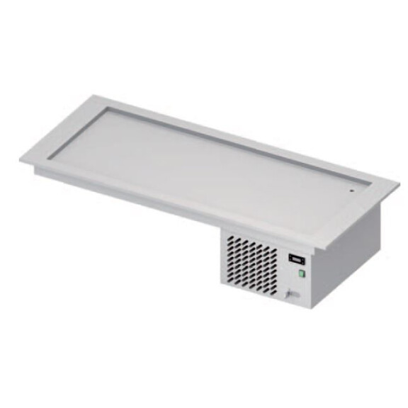 Płyta chłodnicza ekspozycyjna ze stali nierdzewnej 4xGN1/1, 1480x620x440 mm | STALGAST, ST 312