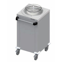 Dystrybutor talerzy neutralny pojedynczy mobilny, 550x510x880 mm | STALGAST, ST 245