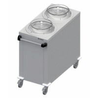 Dystrybutor talerzy neutralny podwójny mobilny, 1000x510x880 mm | STALGAST, ST 246