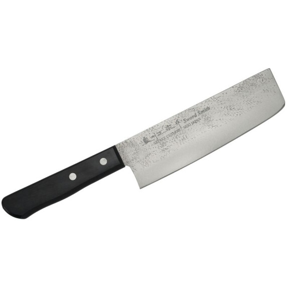 Nóż Nakiri 16cm | SATAKE, Nashiji Black Pakka