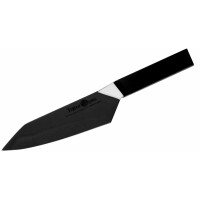 Polerowany Nóż Santoku 16,5 | TOJIRO, Origami Black