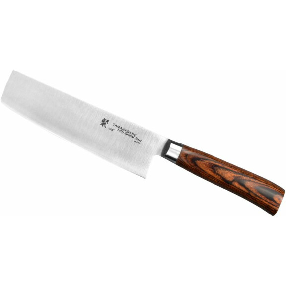 Nóż Nakiri 18cm | TAMAHAGANE, SAN Brown