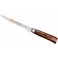 Nóż do wykrawania elastyczny 16 cm | TAMAHAGANE, SAN Brown