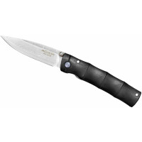 Nóż składany 6,5cm | MCUSTA, Shinra Emotion Black Pakka Damascus
