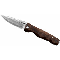 Nóż składany 8,5cm | MCUSTA, Elite Iron Wood Damascus