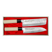 Zestaw Santoku + Nakiri | SATAKE, Nashiji Natural