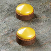 Silikonowa forma do przystawek 8 sztuk 60x28 mm, 48 ml, 300x175 mm – PX3208S | PAVONI, Frisbee