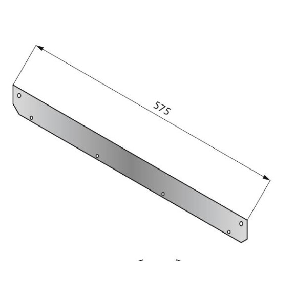 Listwa krańcowa do płyt stołów 575 mm | LOZAMET, LO332