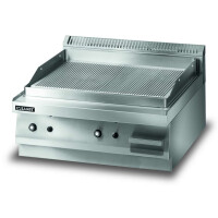 Płyta grillowa gazowa, ryflowana, 8 kW, 700x650x270 mm | LOZAMET, LGG620