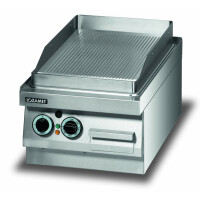 Płyta grillowa elektryczna, ryflowana, 3,4 kW, 400x650x270 mm | LOZAMET, LEG220