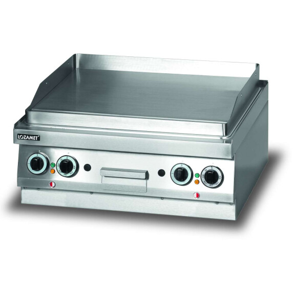 Płyta grillowa elektryczna, gładka, 6,8 kW, 700x650x270 mm | LOZAMET, LEB630