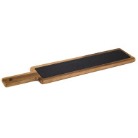 Taca bufetowa do serwowania 430x120x20 mm, prostokątna | APS, 00813