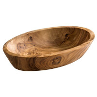 Miska drewniana 120x75x25 mm, 0,05 l | APS, Olive