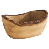 Miska drewniana 130x80x65 mm, 0,2 l | APS, Olive