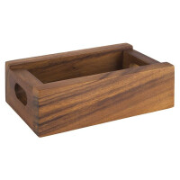 Drewniany pojemnik na przyprawy 150x95x50 mm, brązowy | APS, Table