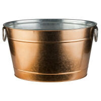 Cooler do butelek 400x280x220 mm, miedziany | APS, Tin