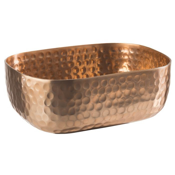 Miska ze stali nierdzewnej 155x120x55 mm, miedziana | APS, 40691