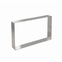 Prostokątny rant cukierniczy - 360 mm x 165 mm x 40 mm - 11H4L36 | MARTELLATO, STAINLESS STEEL BANDS