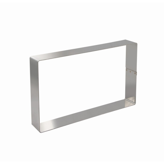 Prostokątny rant cukierniczy - 360 mm x 165 mm x 40 mm - 11H4L36 | MARTELLATO, STAINLESS STEEL BANDS