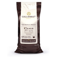 Czekolada ciemna 60,1% Callets 10 kg torba  | CALLEBAUT, 60-40-38NV-01B