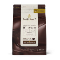 Czekolada ciemna 70,5% Callets 2,5 kg torba  | CALLEBAUT, 70-30-38-E4-U71