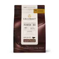 Czekolada ciemna 80% Callets 2,5 kg torba  | CALLEBAUT, 80-20-44-E4-U71