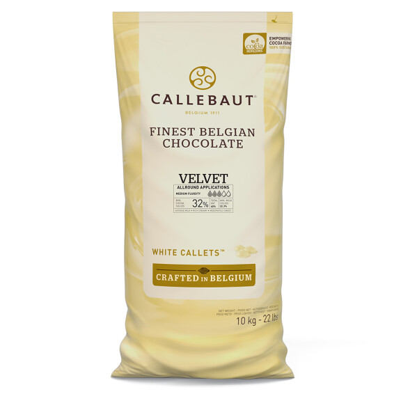 Czekolada biała 32% Velvet Callets 10 kg torba  | CALLEBAUT, W3-01B