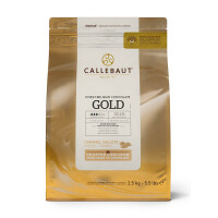 Czekolada karmelowa Gold 30,4% Callets 2,5 kg torba  | CALLEBAUT, CHK-R30GOLD-E4-U70