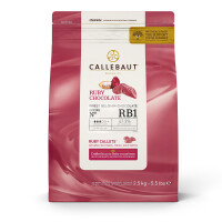 Czekolada różowa Ruby 47,3% Callets 2,5 kg torba  | CALLEBAUT, CHR-R35RB1-E4-U70