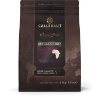Kuwertura ciemna czekoladowa Sao Thomé 70% Callets 2,5 kg torba | CALLEBAUT, SAOTHOME-E4-U70