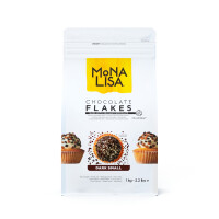 Płatki z ciemnej czekolady do dekoracji 1,5 do 2,7 mm, 1 kg torba | MONA LISA, CHD-SP-4Z4-E0-U68