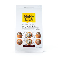 Płatki z ciemnej czekolady do dekoracji 2,7 do 6,5 mm, 5 kg torba | MONA LISA, CHD-SP-9Z4-E0-U72