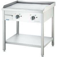 Płyta grillowa elektryczna 800x700x850 mm, gładka, 8,1 kW | STALGAST, 979311