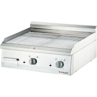 Płyta grillowa elektryczna, chromowana, ryflowana, 8,1 kW, 800x700x250 mm | STALGAST, 9737200