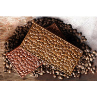 Forma do pralin i czekoladek - tabliczka z ziarenkami kawy, 155x77x9 mm, 85 ml - SCG39 Coffee Choco Bar | SILIKOMART, EasyChoc