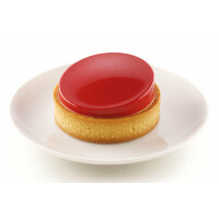 Zestaw form do tart - 6 rantów 80x20 mm + forma silikonowa 6x 70x18 mm, 46 ml | SILIKOMART, Kit Mini Tarte Glam