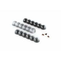 Forma z tritanu do batoników z czekolady - bąbelki, 10 szt. x 115x25x15 mm - Bolla-B | SILIKOMART, Chocado