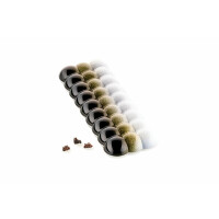 Forma z tritanu do tabliczek z czekolady - bąbelki, 4 szt. x 156x61x14 mm - Bolla-T | SILIKOMART, Chocado