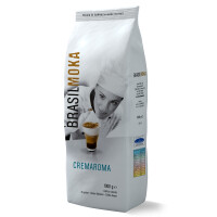 Kawa ziarnista 55% Arabika, 45% Robusta, 1 kg | BRASIL MOKA, Cremaroma