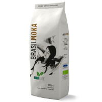 Kawa ziarnista 85% Arabika, 15% Robusta, 1 kg | BRASIL MOKA, Bio Life