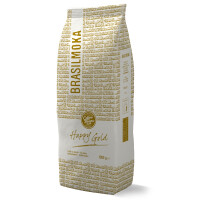 Kawa ziarnista 50% Arabika, 50% Robusta, 1 kg | BRASIL MOKA, Happy Gold