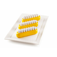 Zestaw form do deserów - 6x 140 ml, 130x38x46 mm | SILIKOMART, Kit Pop Eclair