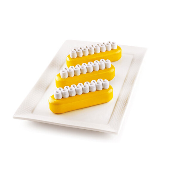 Zestaw form do deserów - 6x 140 ml, 130x38x46 mm | SILIKOMART, Kit Pop Eclair